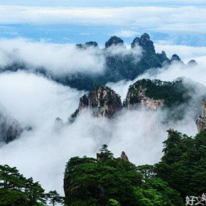 黄山细雨