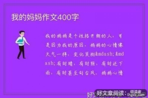 我心中什么400字作文怎么写600字