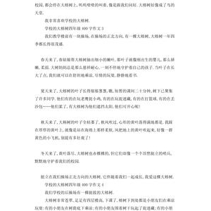 关于大榕树的作文800字