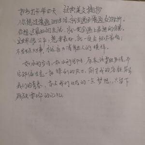 抄书打卡第4天，经典美文摘抄