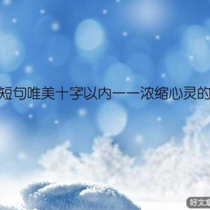 爱情短句唯美十字以内——浓缩心灵的誓言