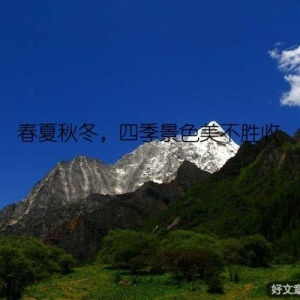 春夏秋冬，四季景色美不胜收