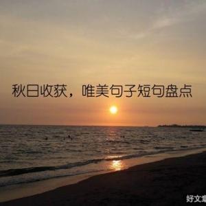 秋日收获，唯美句子短句盘点